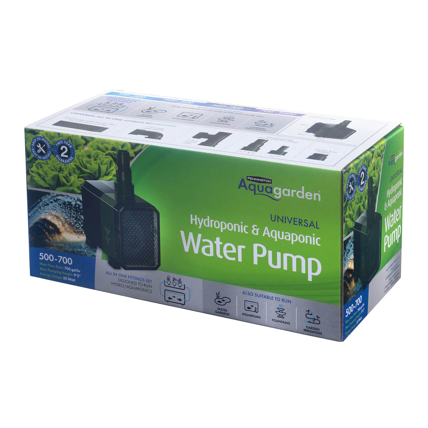 Universal Hydroponic & Aquaponic Water Pump 500700 Pennington Aquagarden