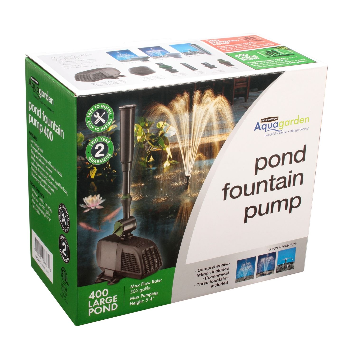 Pond Fountain Pump 400 Pennington Aquagarden