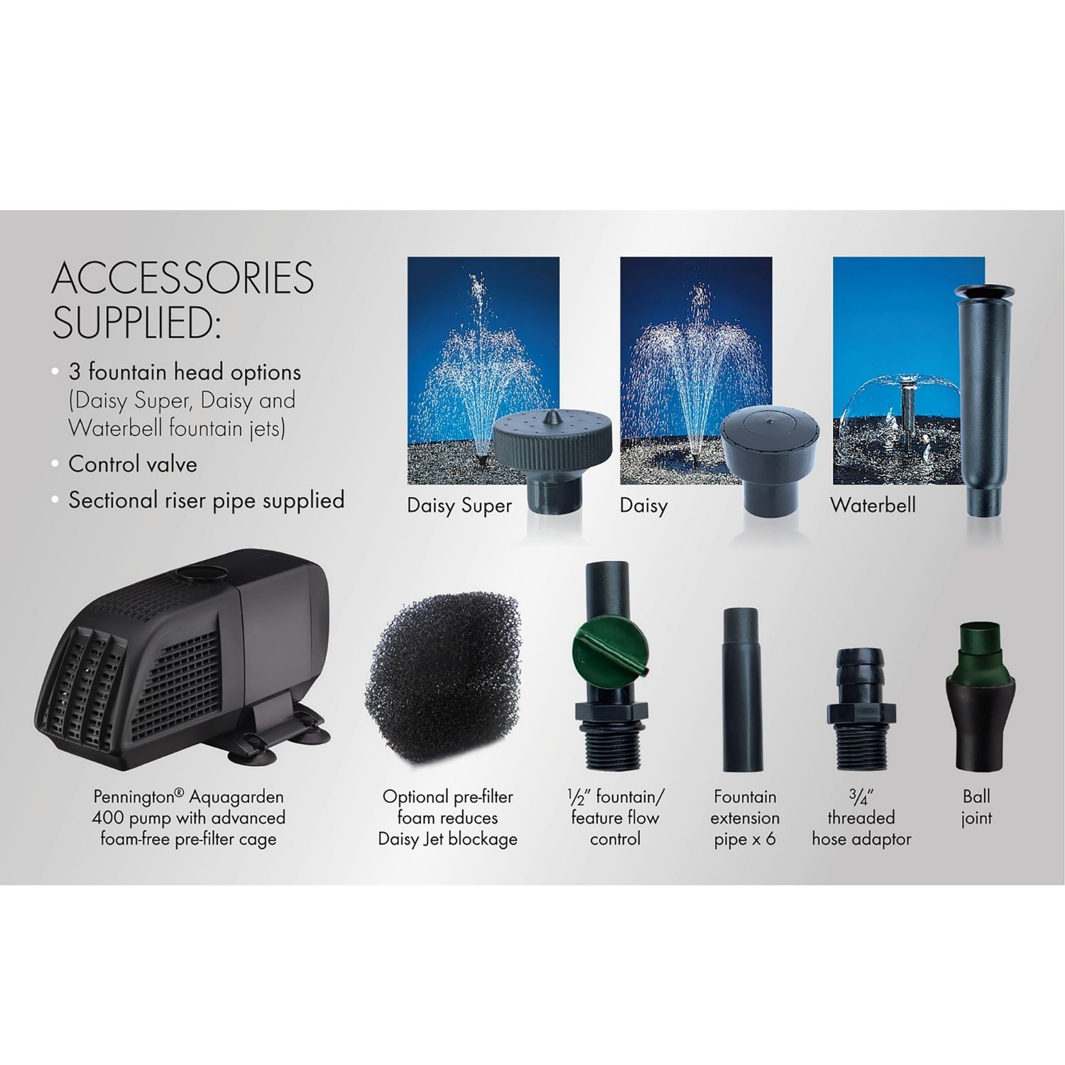 Pond Fountain Pump 400 Pennington Aquagarden