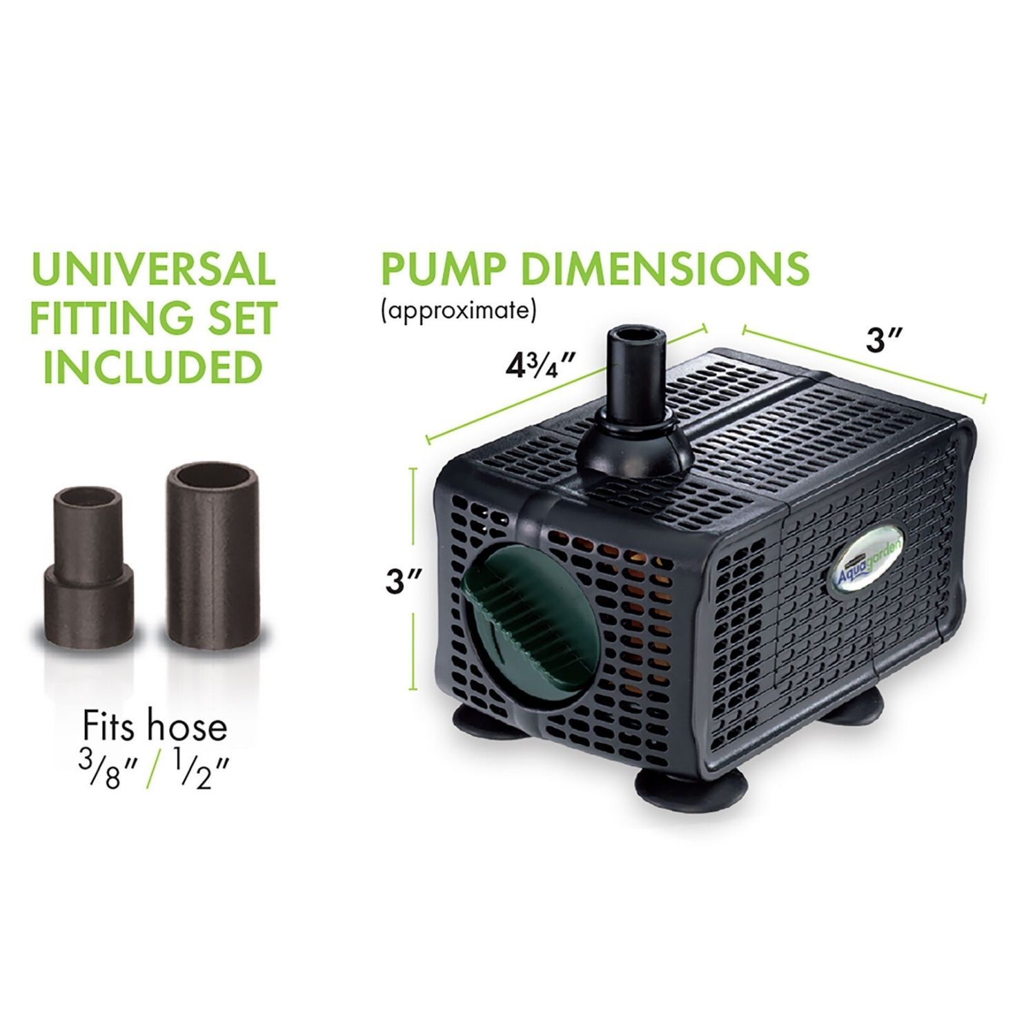 Universal Hydroponic & Aquaponic Premium Auto Shutoff Water Pump 80
